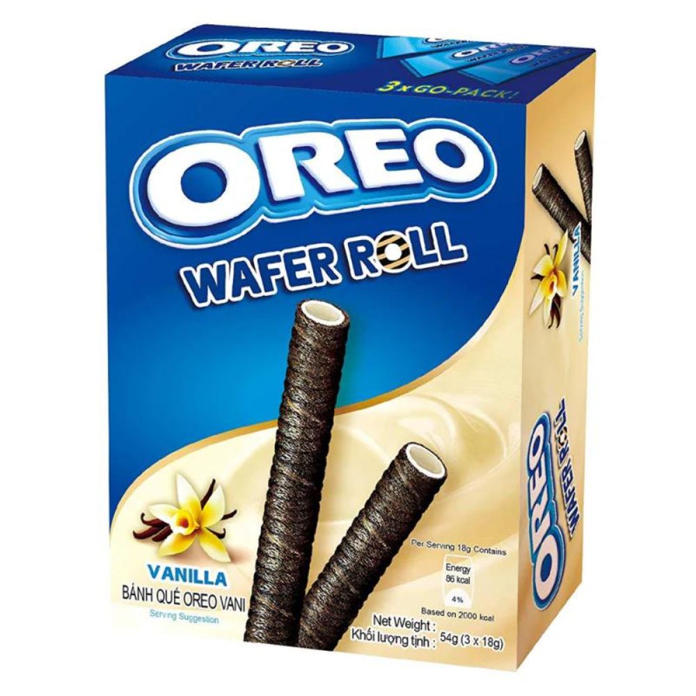 Oreo-Waffelrolle Vanille